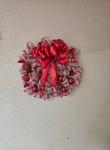 Candy Cane Wreath