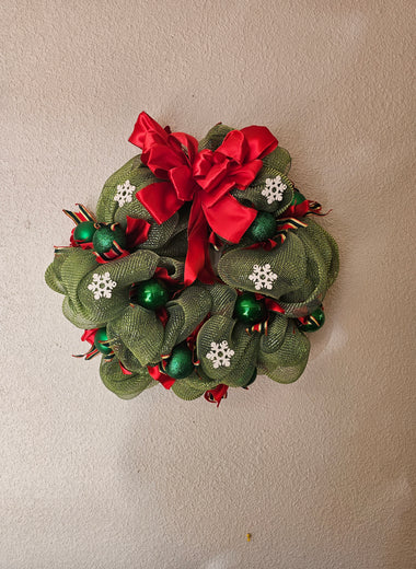 Sage Snowflake Wreath